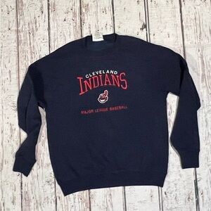 Vintage Cleveland Indians 1990s MLB Baseball Stitched Sports Crewneck Sweatshirt